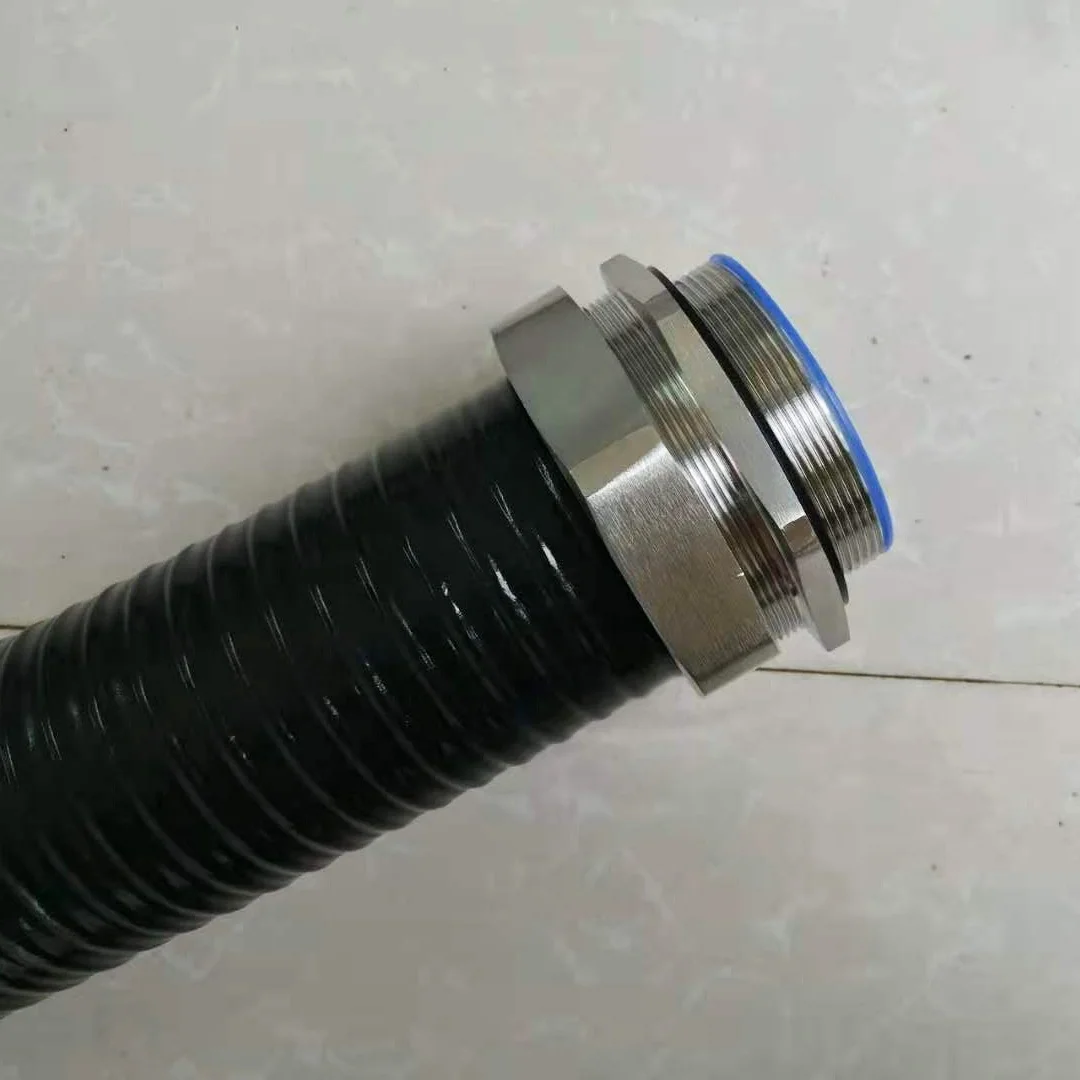 Hot Sale SS316 25MM M thread Flexible Conduit Adapter Connector Liquid Tight Flexible Pipe Connector