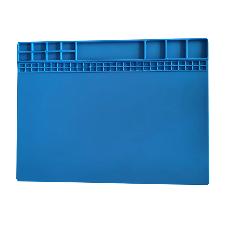 Best Blue Best Soldering Mat Gold Solder Repair Mat Blue Esd Heat Insulation Working Mat Soldering Station
