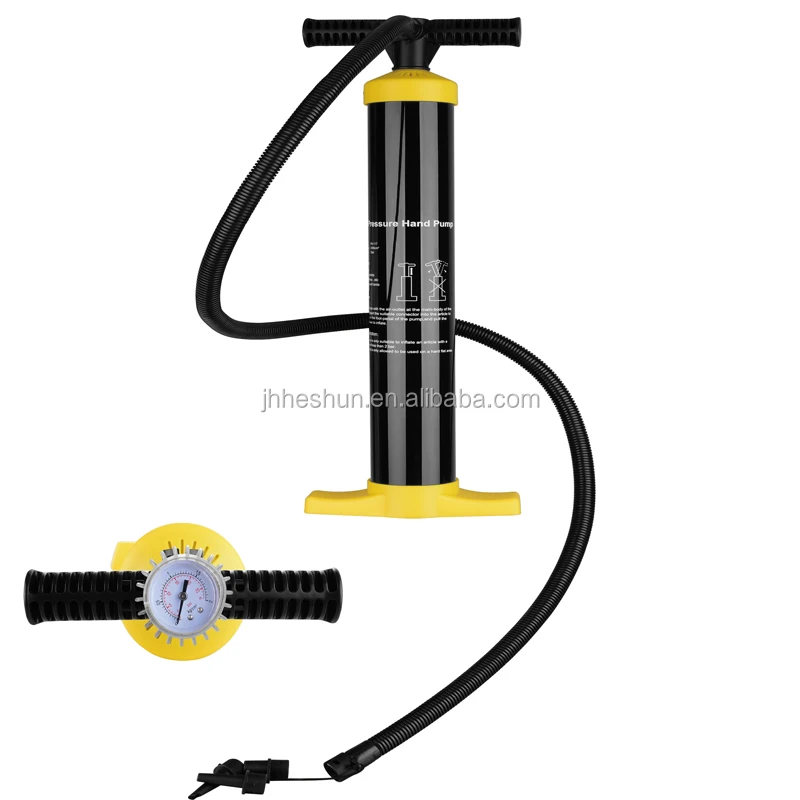 high pressure 2.2L 29PSI  hand air pump singe action with gauge  HS-117 for air tent, surfboard,boat