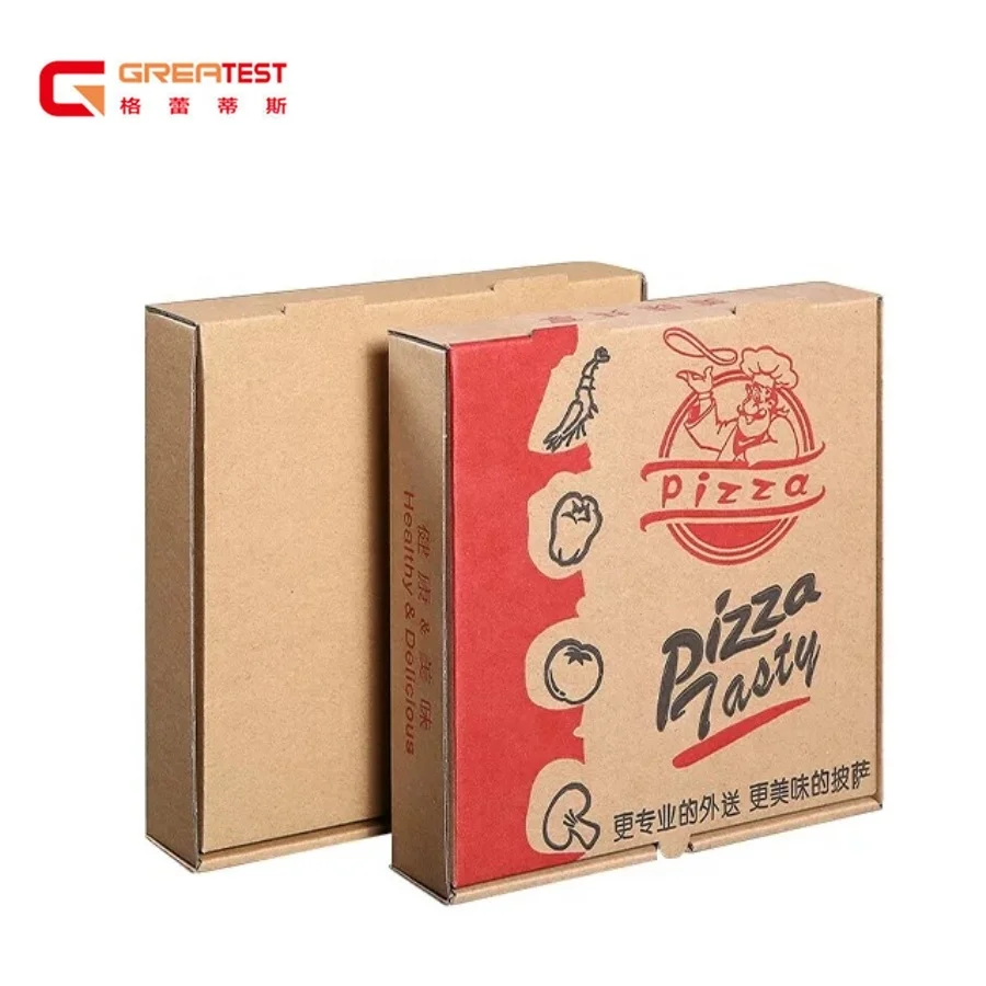 Recyclable Folder Pizza Box  Manufacturer for Food Use