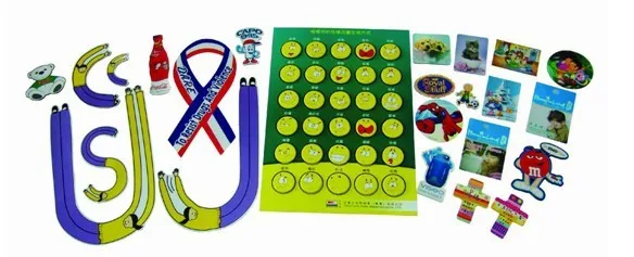 A large number of custom magnetic letters