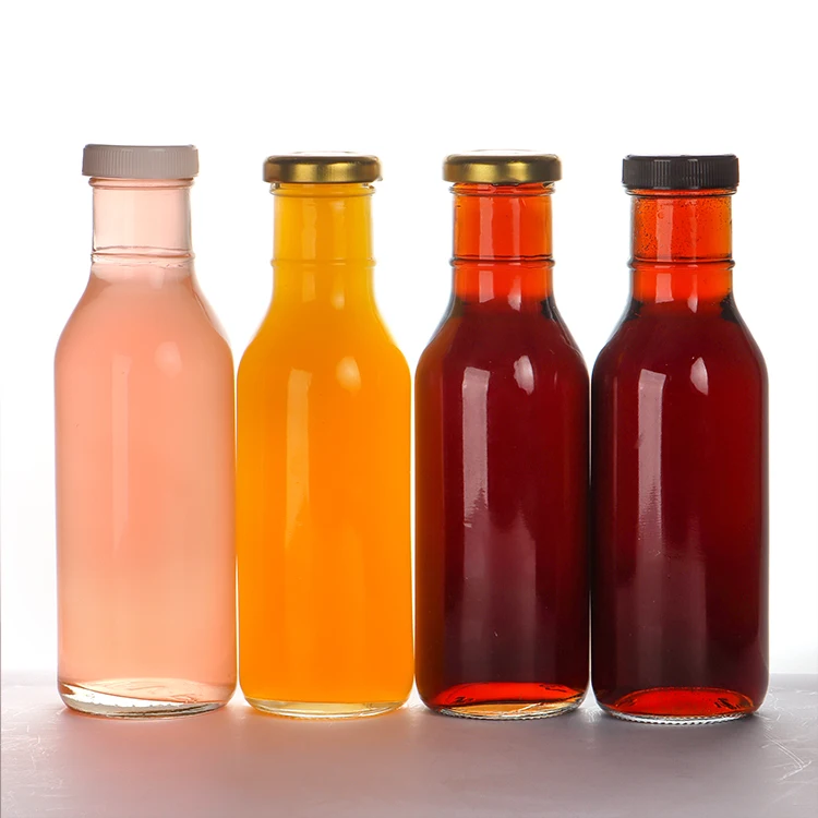 OEM/ODM Cheap 350ml Fresh Juice Packaging Glass Bottle Empty Water Drink Beverage Bottle