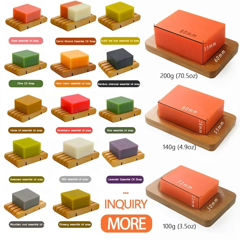 OEM/ODM Natural Brightening Bath Toilet Soap Handmade Whitening  Dark Spot Remover Coconut Oil Kojic Acid Soap For Hotel