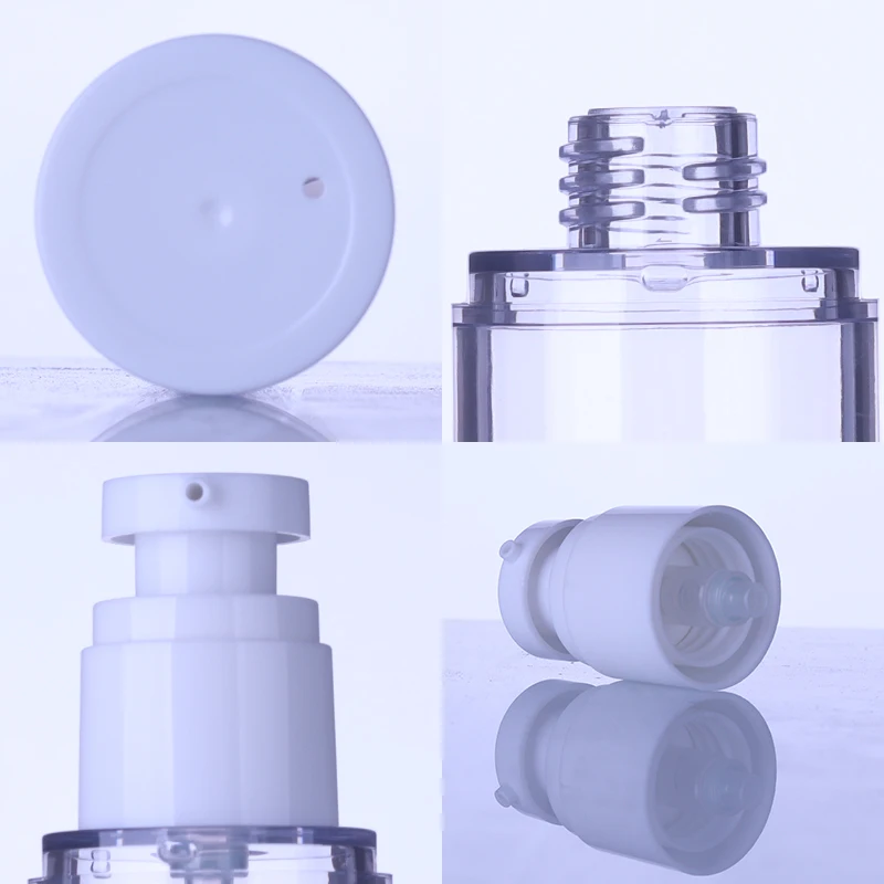 PET plastic vacuum pump bottle liquid Foundation water body skin face care bb moisturizer cream lotion makeup travel sets bottle