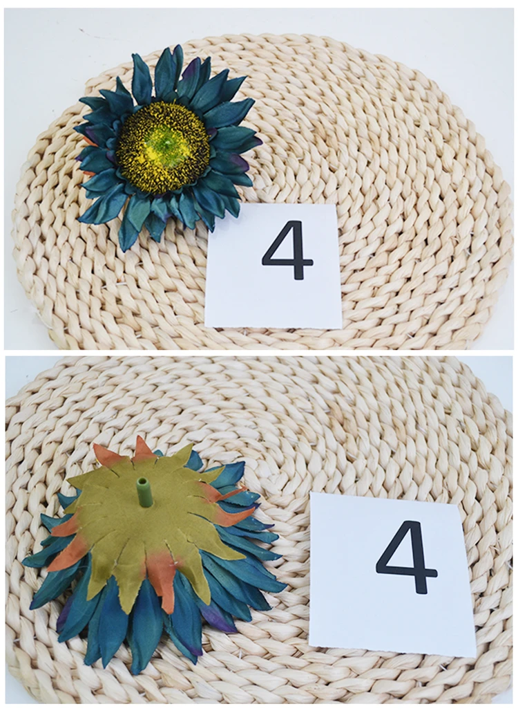 Высококачественные подсолнечные головки искусственные растения цветы