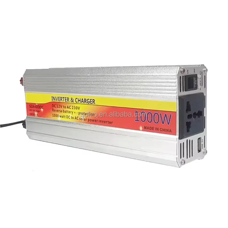 Ups function Solar 1000w power inverter with battery charger van inverter charger home use dc 12v ac 220v oem cheap price
