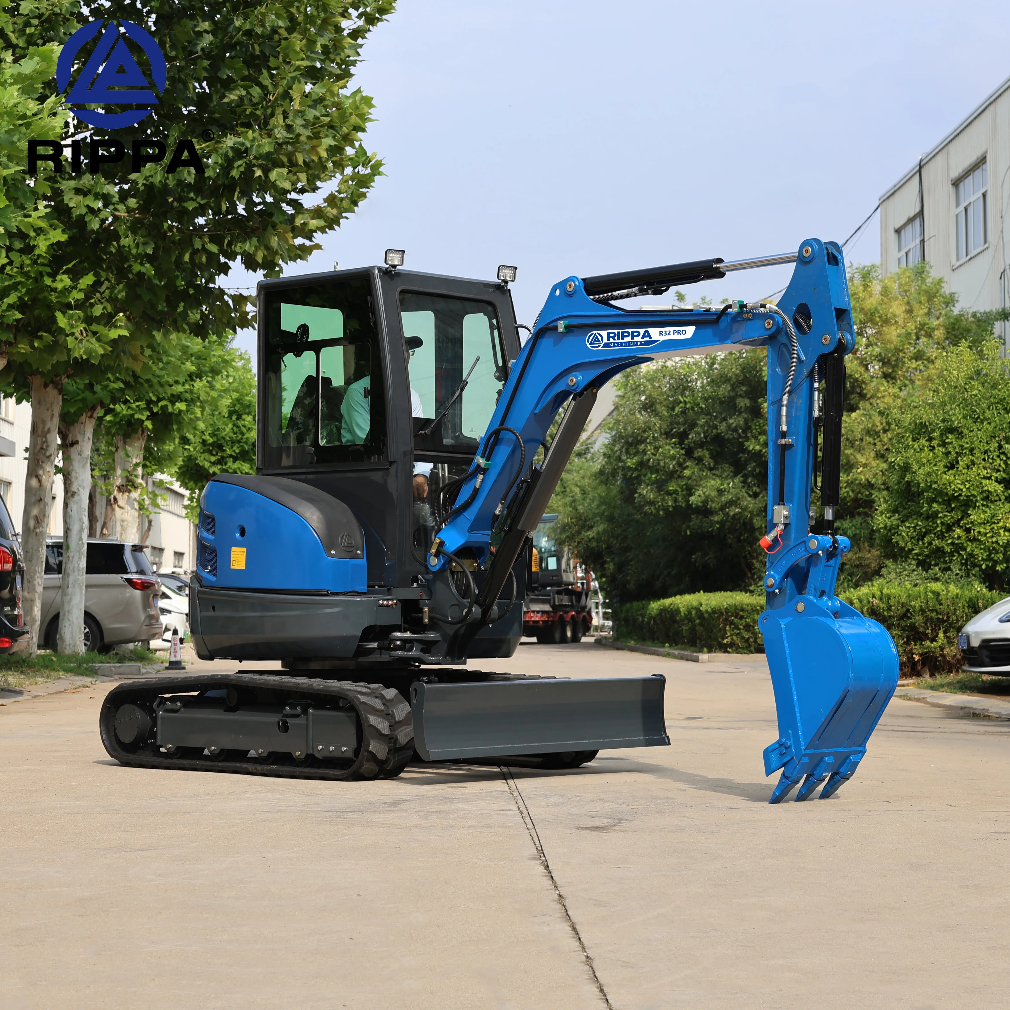RIPPA Diesel Small Excavator Earth Moving Machinery Epa Engine Mini Bagger 3.5ton New Farm Digging Machine Mini Digger