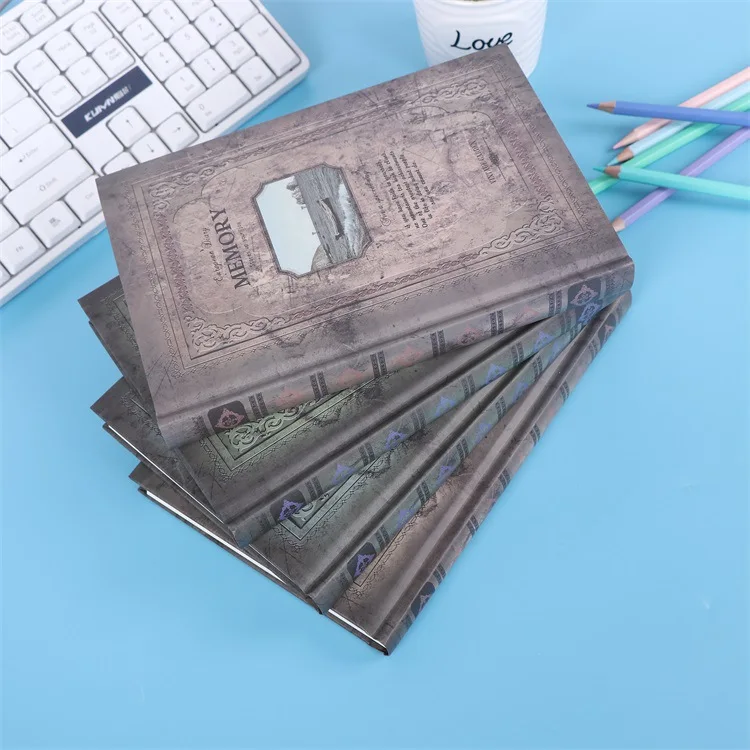 A5 144 sheets notebook  European style cover student stationery thermal binding thick notepad Office & School Supplies