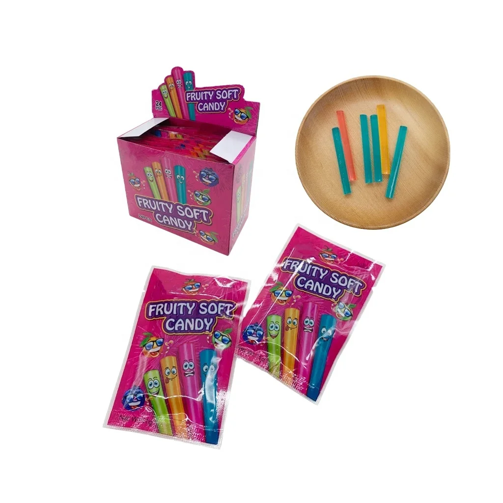 Sweet Fun Chewy Sticks and Sour Gel Juicy Jam Jelly Gummy Candy