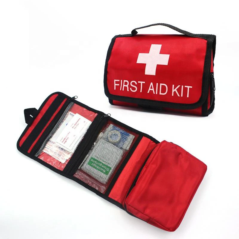 Wholesale Three Fold Twill Bag Outdoor Emergency Rescue Device Portable First Aid Kit