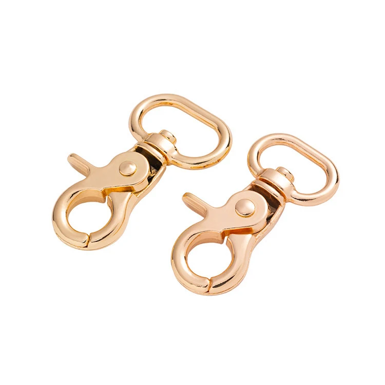 Handbag Accessories Metal Snap Hook Clamp Keychain Belt Buckle Zinc Alloy Dog Leash Hook Carabiner for Bags