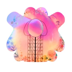 300pcs Rolls reusable aluminium gel nail form roll paper private label nail forms