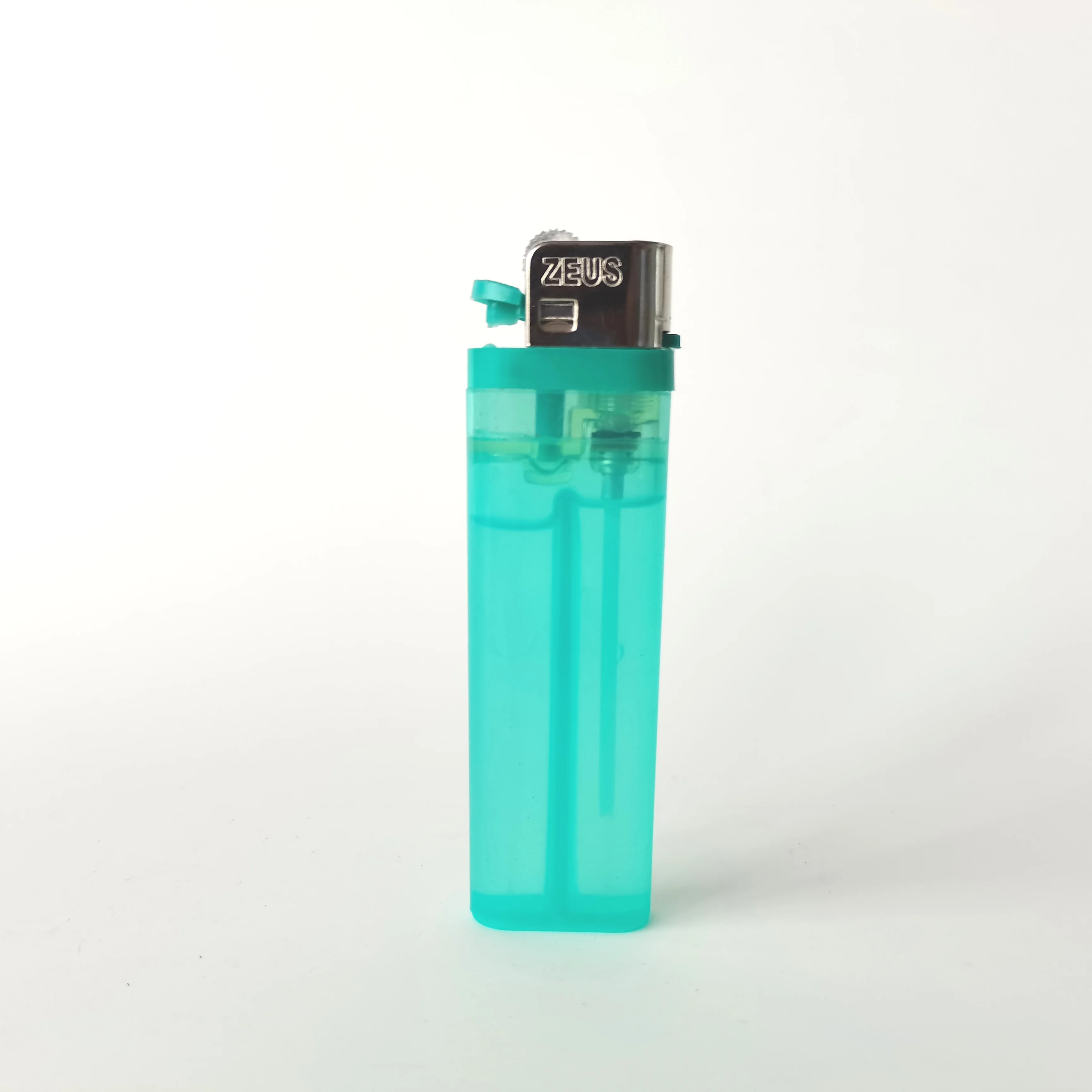 Wholesale  Transparent Colorful Flint Flame Lighter Disposable Cigarette Gas Lighter