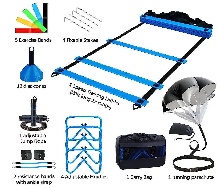 .Equipment Agility Ladder Heavy Plastic Training Soccer Cones for Football Practice