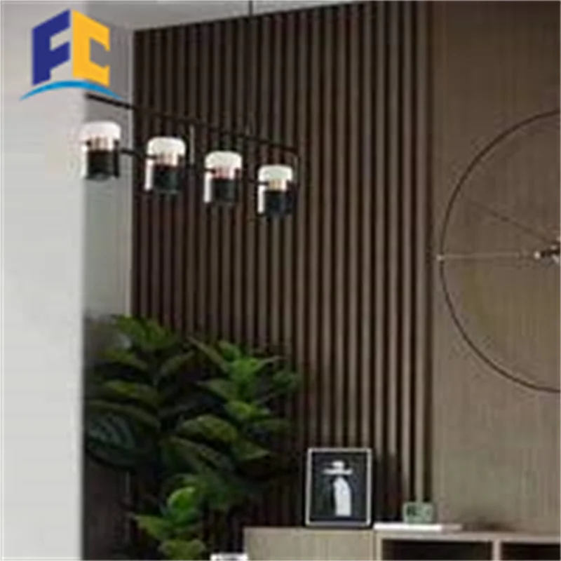 3d Pared Panel Aluminum Battens Wall Facade Panel Bamboo Wood Fiber Pvc Wall Panel