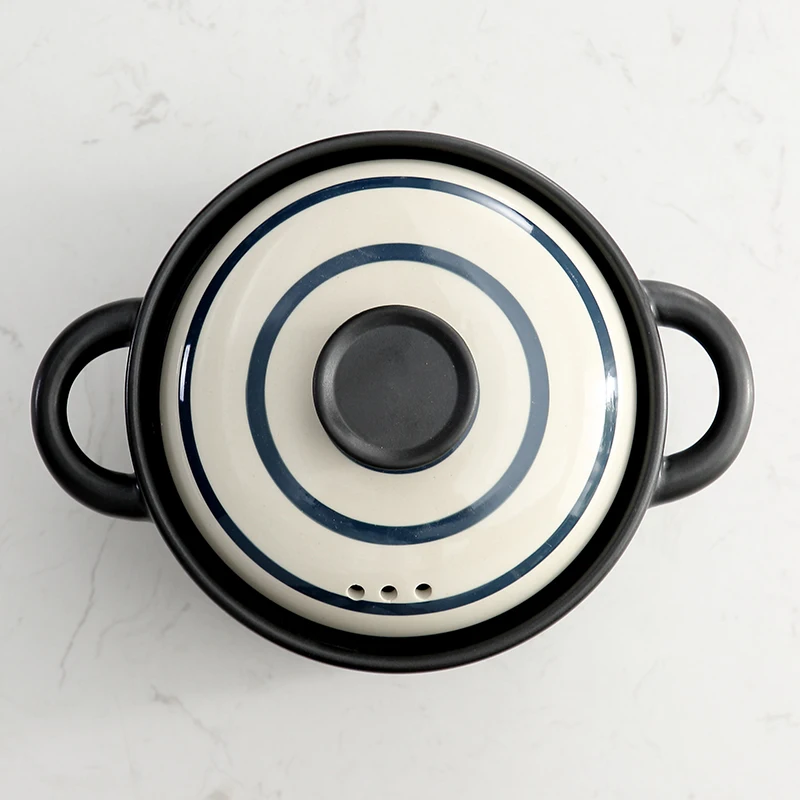 New Arrival Food Steamer Casserole Gas Stove Ceramic Heat Resistant Kitchen Household Ceramic Casserole