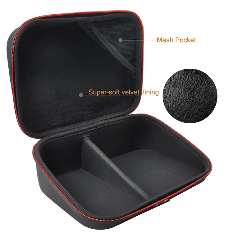 Portable shockproof zipper EVA hard shell carrying case for blood pressure monitor
