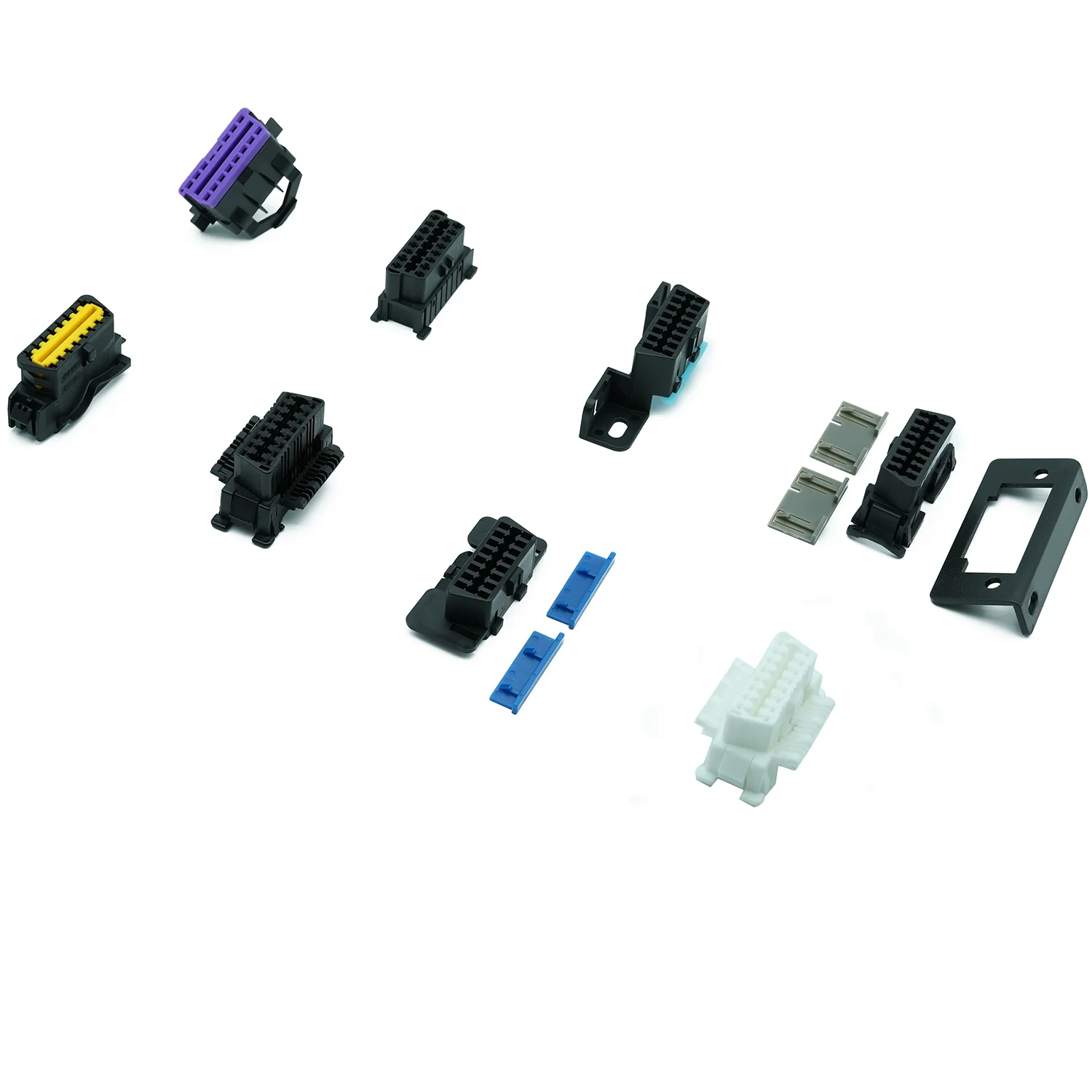 16pin 24V OBD2 PCB установленный под прямым углом автомобильный Позолоченный разъем OBD