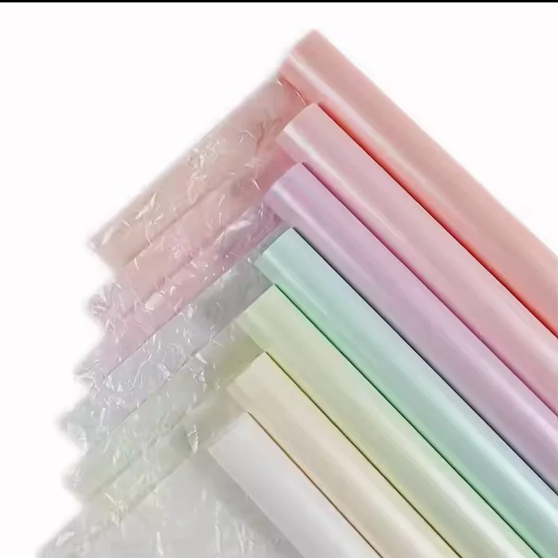 Waterproof Uncoated Pearl Tissue Paper for Print Round Flower Bouquet Inner Lining Packaging Floral Wrapping Paper