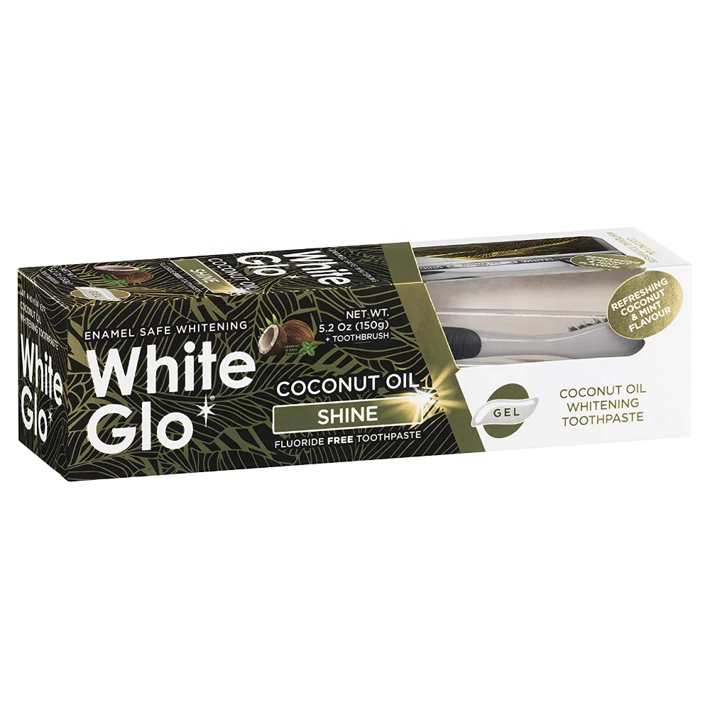 Отбеливающая зубная паста White Glo с кокосовым маслом 150