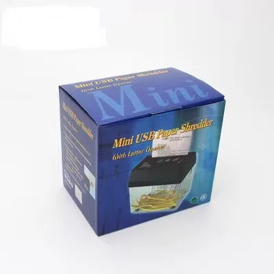 Мини-USB-Измельчитель пластиковой бумаги, 8 листов (A4), микро-резка 3x9 мм, легкая машина для измельчения для дома и офиса