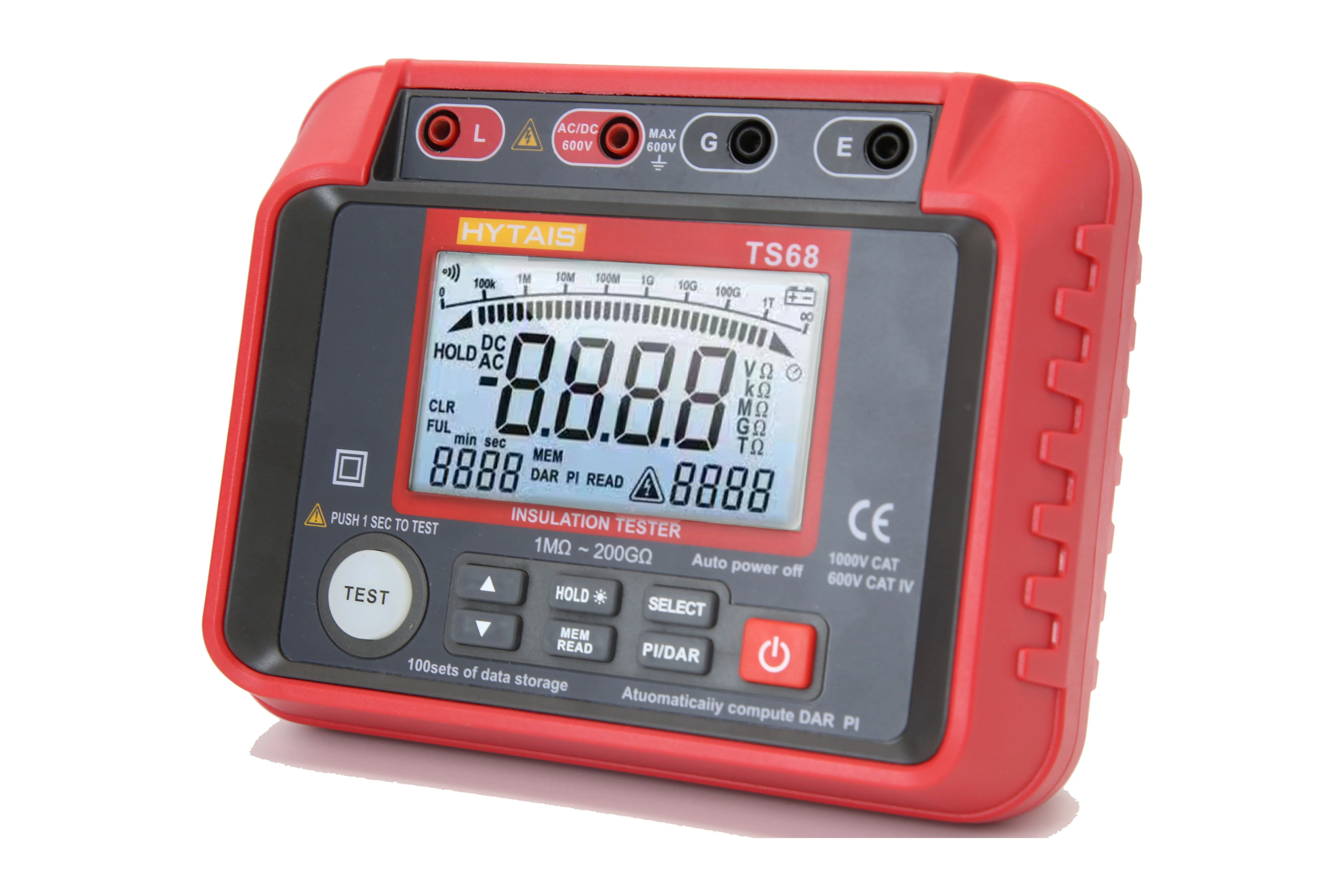 multi tester meter good quality digital Display Insulation Megger Meter Multimeter meter battery resistance