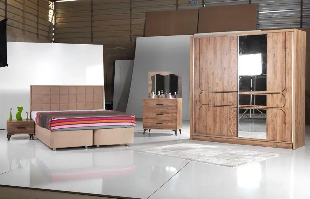 Brand Designer Modern Storage Luxury Bedroom Furniture Leather King Size Bed Gold Set Steel Wood Stainless Frame Building Style