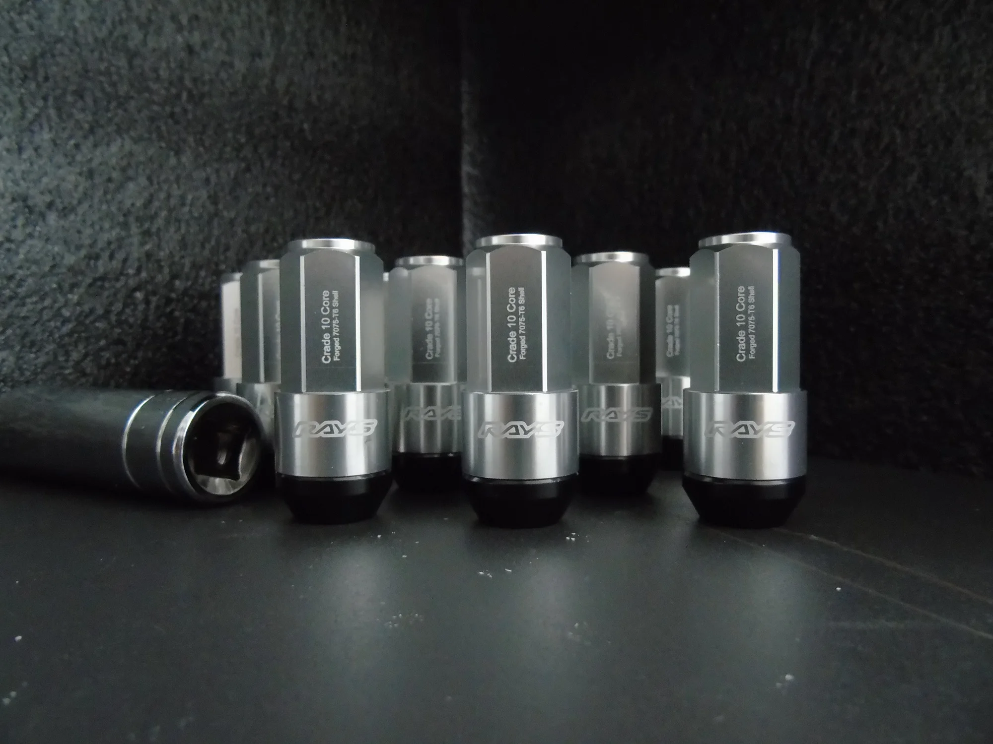 19HEX Rays Two-In-One Side Lock Nut Wheel Nut Lug Nut Length 58mm M12x1.5 M12x1.25 M14*1.5 With Alloy Aluminum+Iron