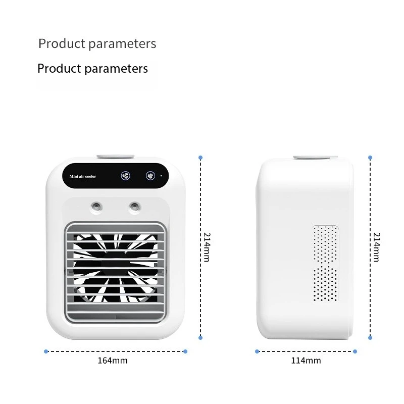J English USB Spray Humidification Mini Air Conditioning Fan Desktop Water Cooled Mobile Electric Home Portable
