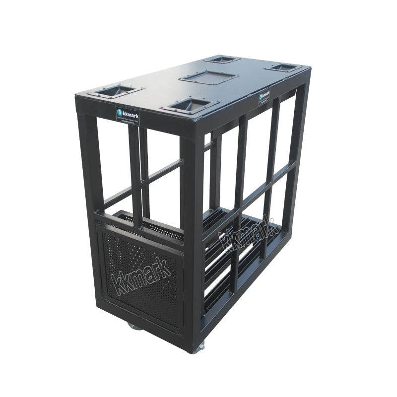 kkmark steel aluminum cable ramp protector packing cart trolley with wheels