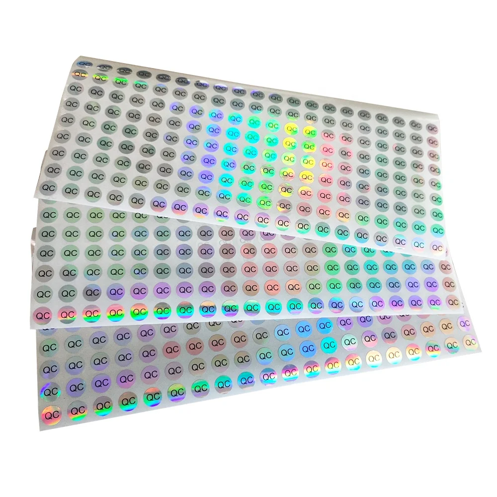 Пользовательская наклейка с голограммой QC Pass