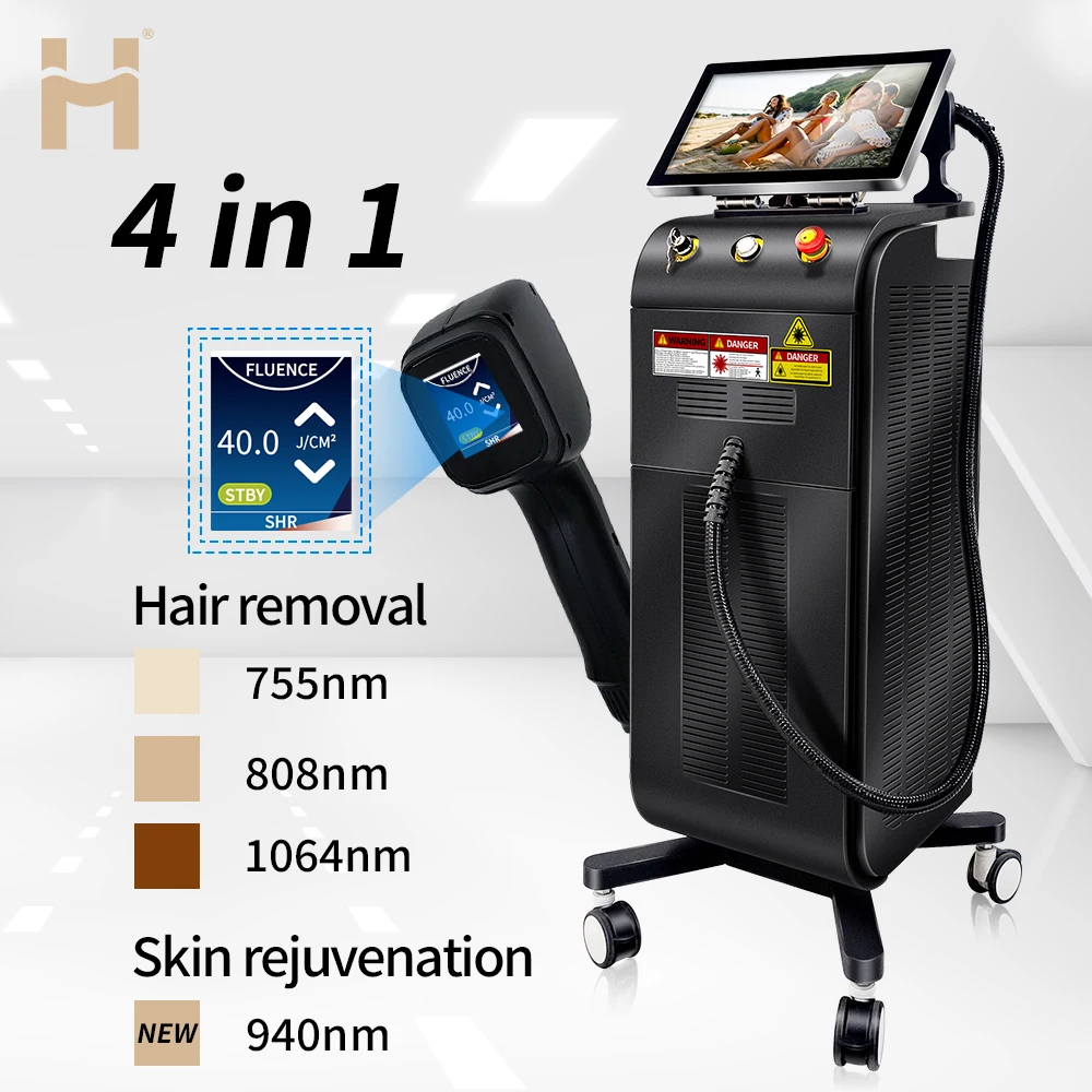 2023 Newest hair remover laser ice platinum 808 diode laser hair removal machine price ice titanium with vacuum handle