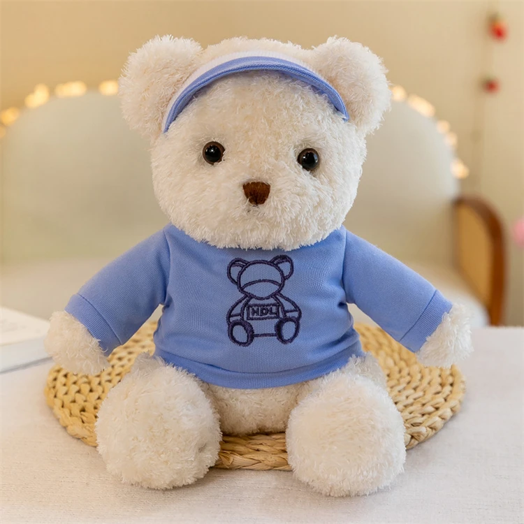 Beautiful cute golf teddy bear plush toy cartoon doll