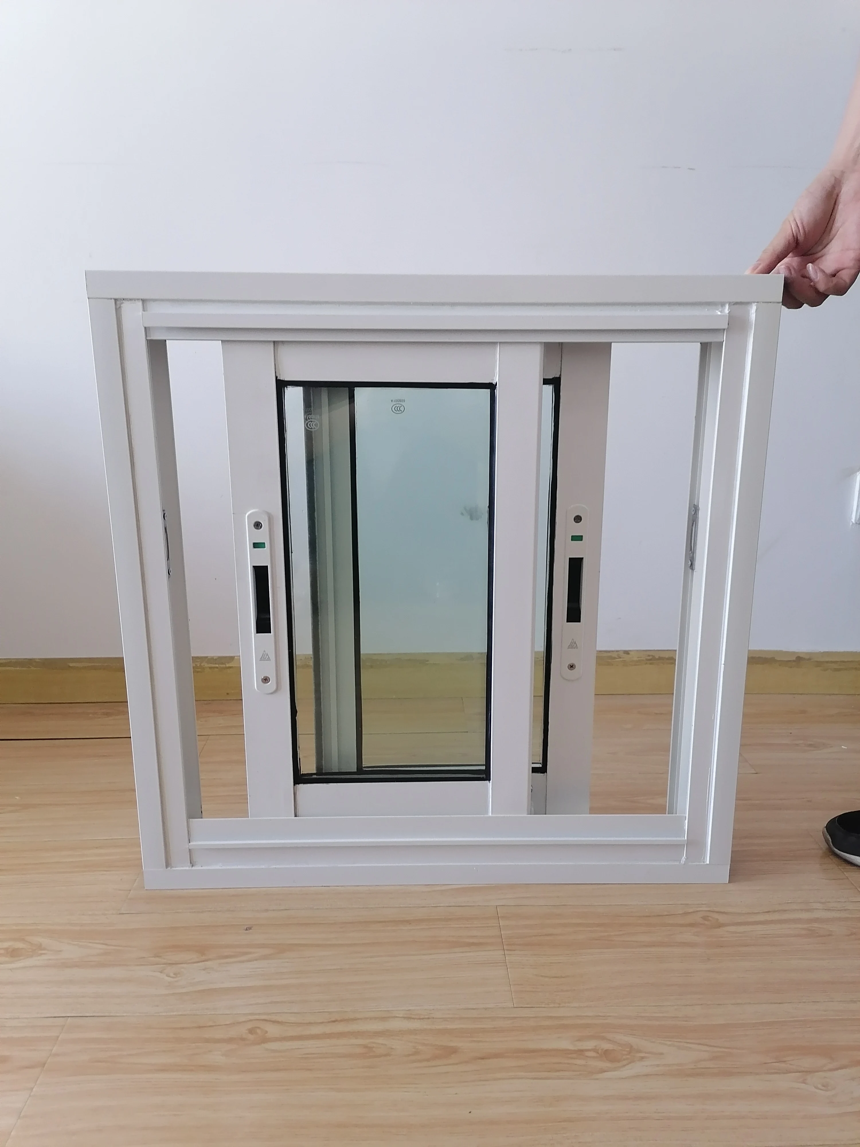 Double glazed champagne color aluminum sliding windows with soundproof insulated glass windows for house