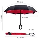 LS Hot Sale Full Color Printed Umbrella Inverted Reverse Umbrella