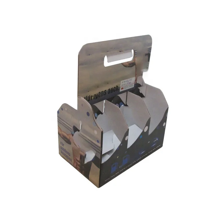 carrier paper packaging 3/6 pack bottle juice wine