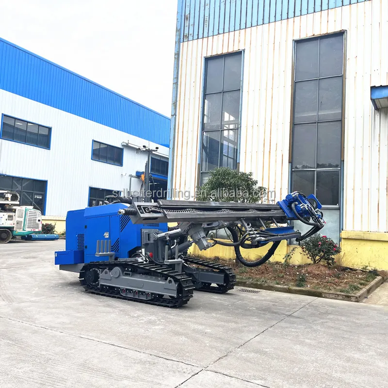 Solar piling machine hydraulic crawler pile driver screw pile driver