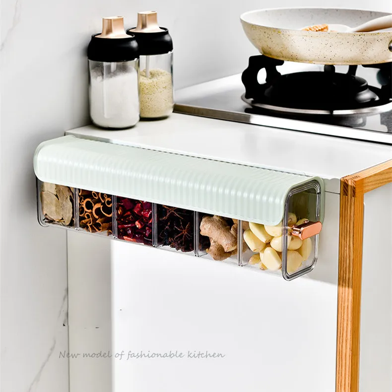 New Top seller Ningbo Space save Wall mounted Cable storage box Corner Kitchen Seasoning box Home accessories