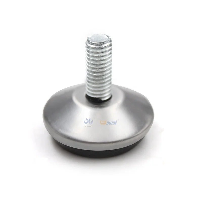 DWL-182 Wholesales Most Popular sliver color Metal Standard Quality Home Furniture Swivel Leveling Foot
