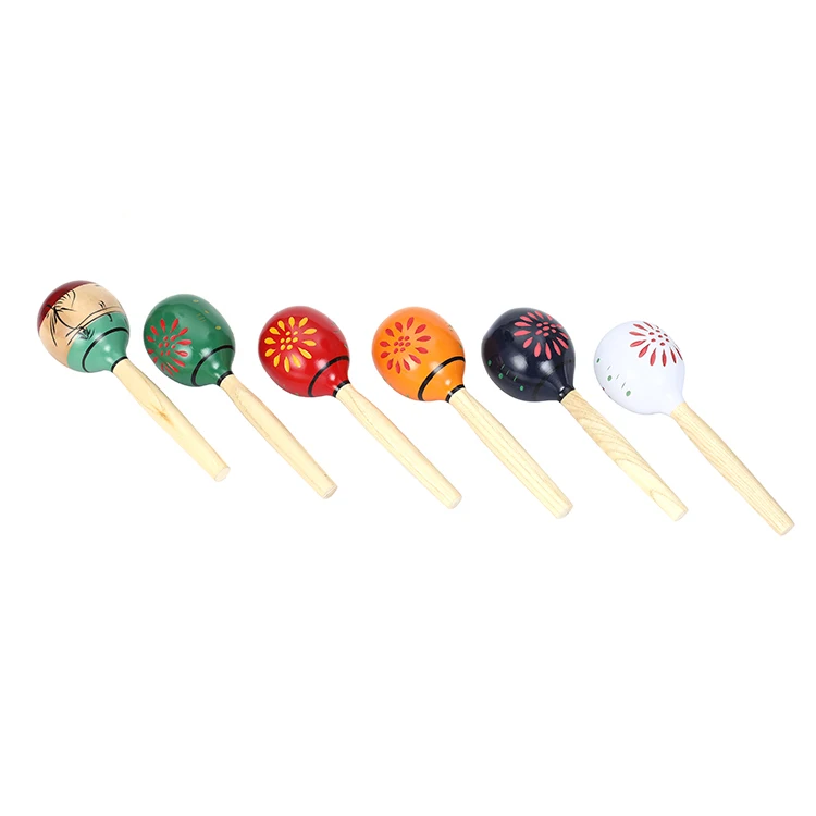 2021 High Quality Hot Sale Product Wooden Mini Plastic Maraca Toy