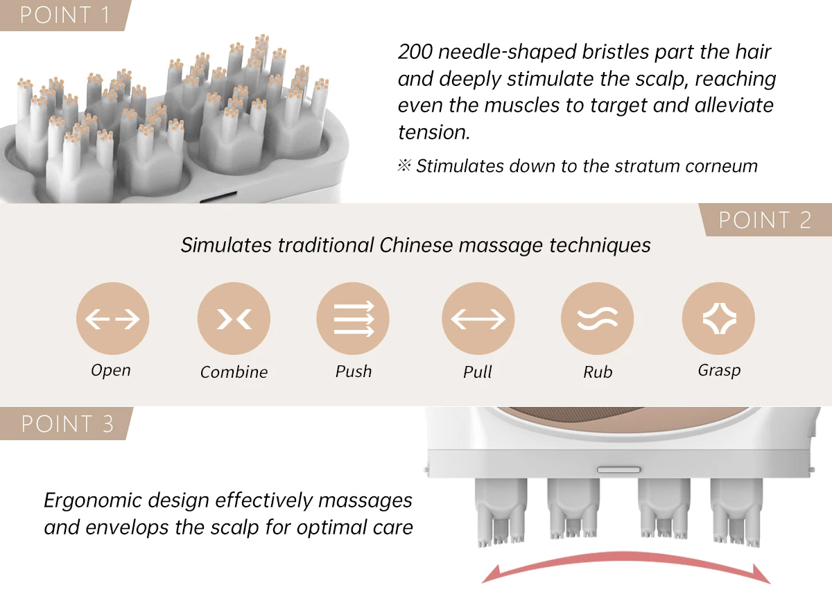 Грибной электрический стимулятор волос