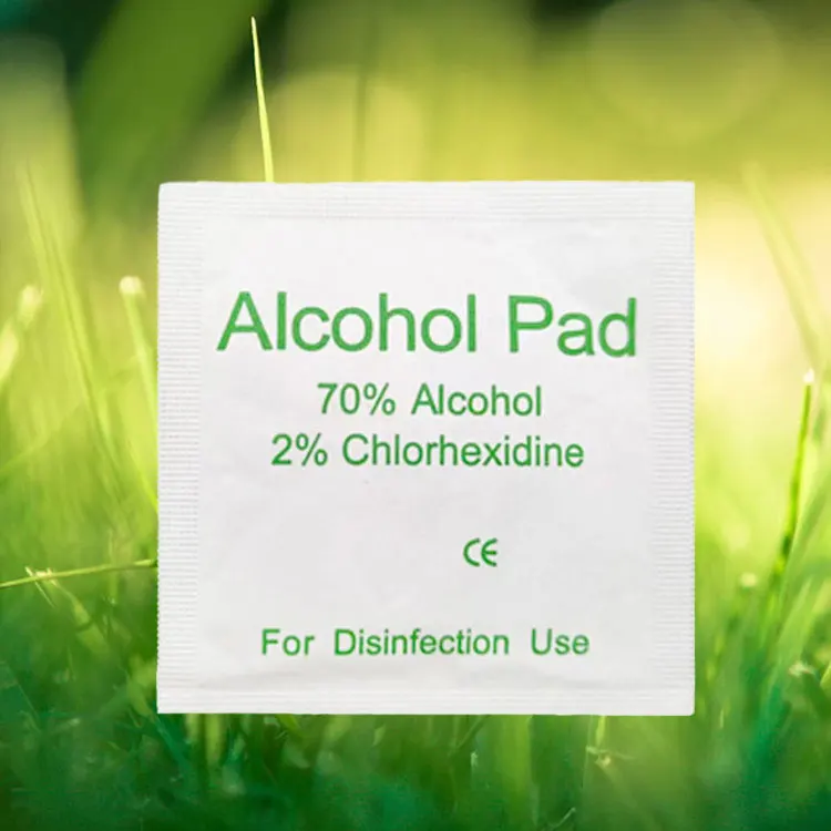 Eco-Friendly Medical Alcohol Pads Disinfection Use 70% Isopropyl 5cm Alcohol Pads