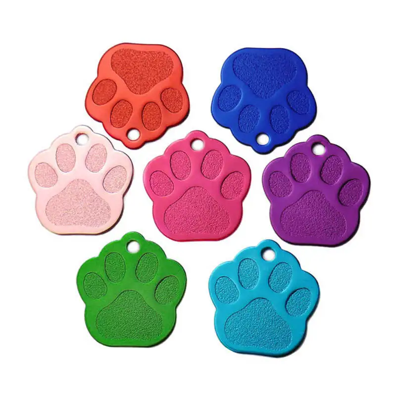 Customized Shape Dog Tag Name Plate Pet ID Tags Personalized Laser Engraving Aluminum Blank Sublimation Dog Tags for pet safe