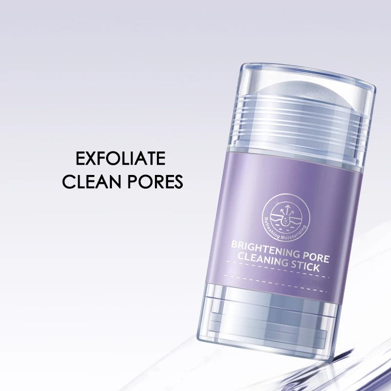 Private label deep cleaning pores brighten fruit acid dead sea mud mask stick