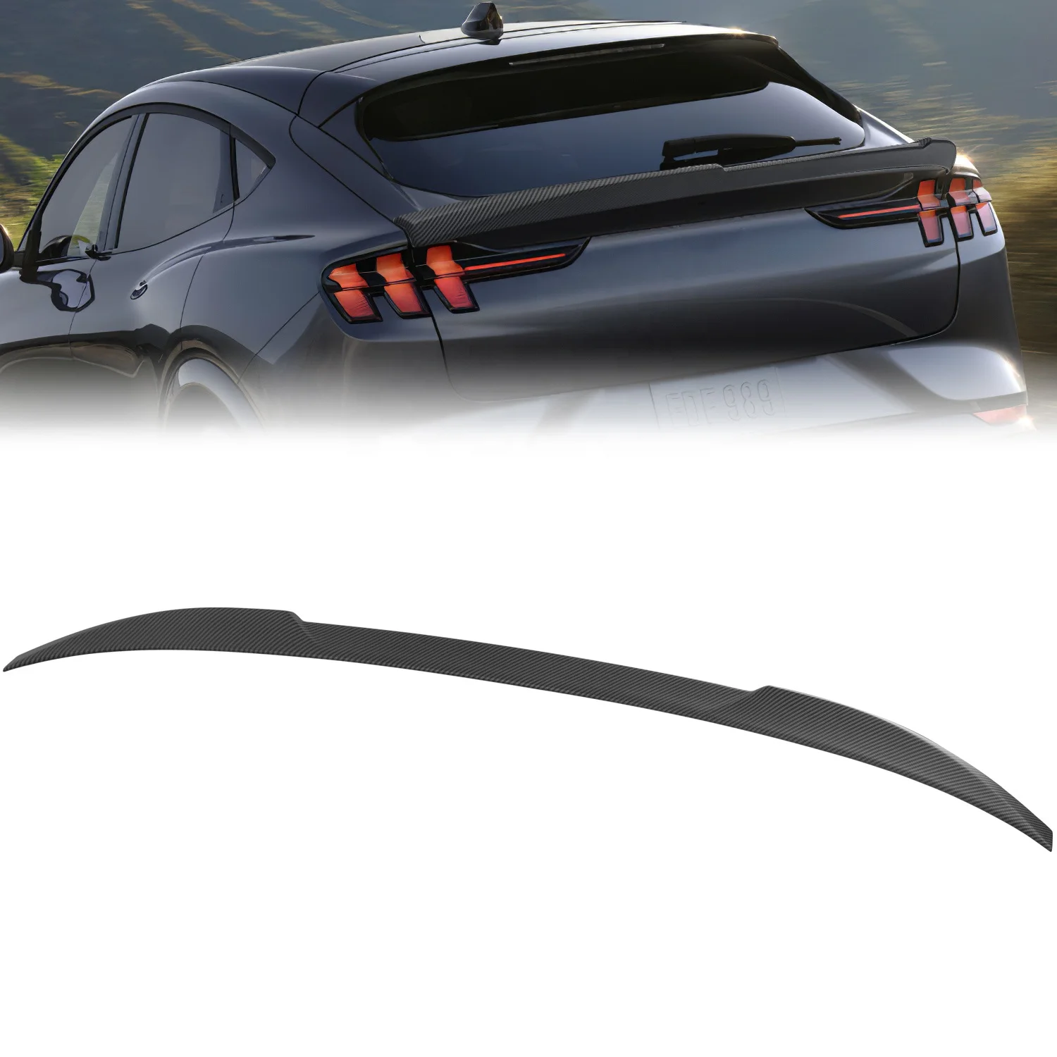 Архаического новый женский свитер, свободный женский свитер, для MUSTANG MACH-E/MACH-E GT Спойлер из углеродного волокна задний спойлер хвост для MUSTANG 2021-2022
