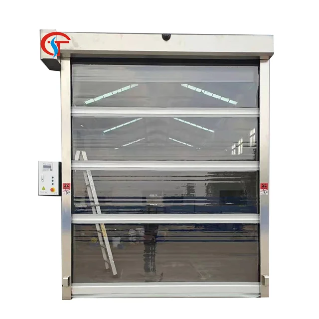 Indoor and outdoor isolation protection automatic fast pvc roller shutter door