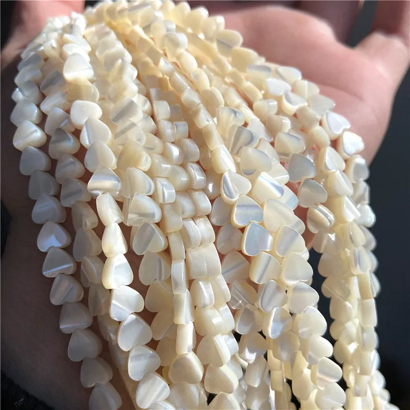 15 inch Natural White Freshwater Shell Beads Mother Pearl Spacer DIY Jewelry Making  Loose Bead Necklace Bracelet Coral Bone