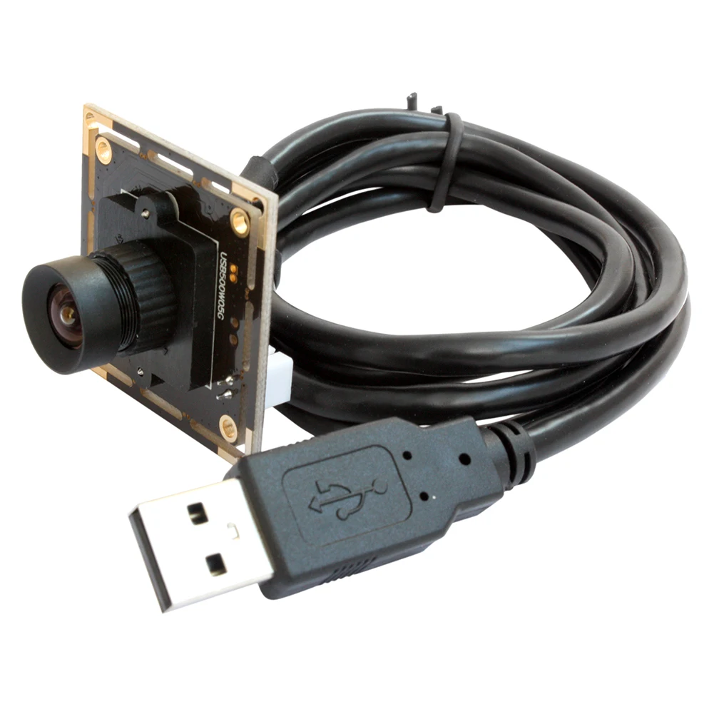 ELP 5MP USB Camera Module Aptina MI5100 CMOS Sensor with No Distortion Lens for QR Code Reading/Bar Code Reading