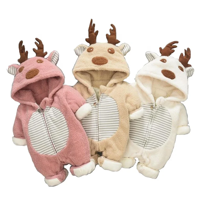 Baby autumn and winter clothing plus velvet thickening climbing clothes