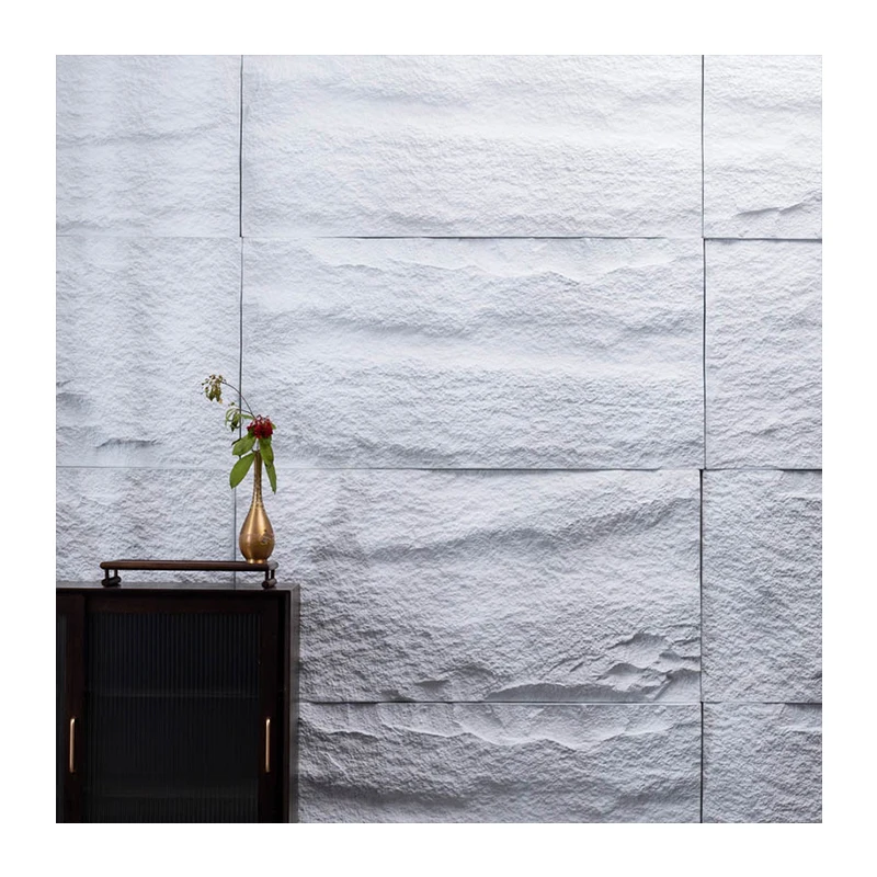 1200x600mm factory price 3D polyurethane PU rock material culture flowing stone sheet wall panel thin veneer cheaper price